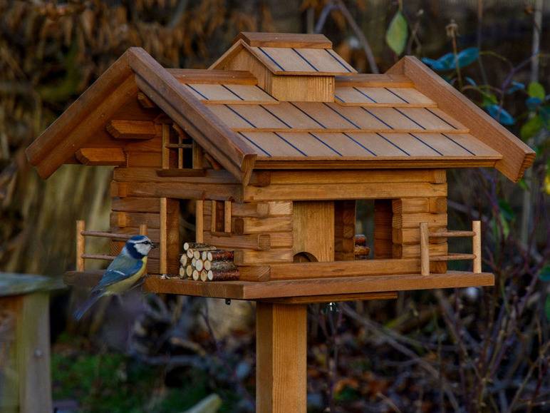 dobar Vogelfutterhaus »Tirol«, inkl. Standfuß, H 117 cm, aus Holz Riesige Ersparnisse