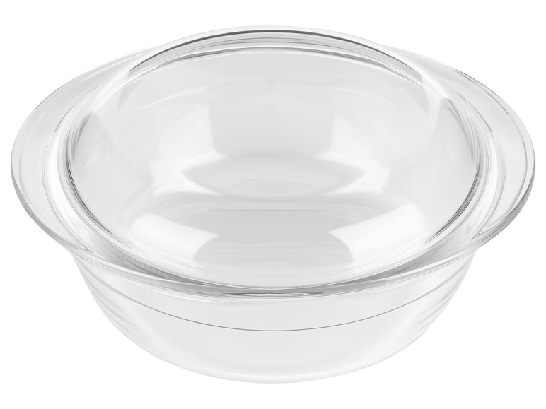 ERNESTO® Bräter mit Deckel, aus Borosilikatglas Letzte 3 Tage