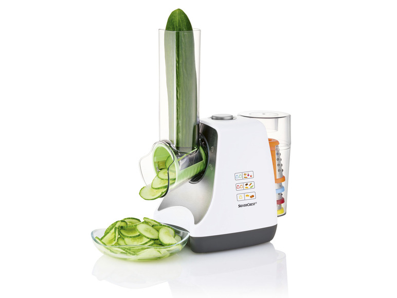 SILVERCREST® KITCHEN TOOLS 5-in-1-Elektrische Gemüseraspel »SGR 150 E2«, 150 W Nur noch ein Tag übrig