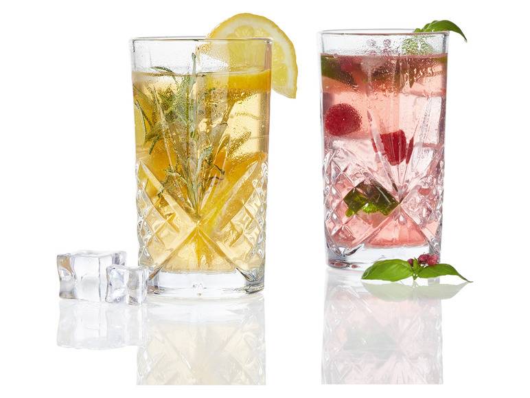 ERNESTO® Kristall-Whiskey- /Longdrinkgläser, 4er-Set Clearance-Verkauf