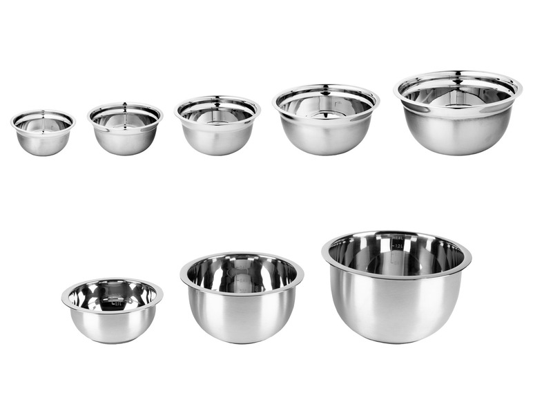 LIVARNO home Edelstahl-Rührschüssel-Set, 5- / 3-teilig Blitzverkäufe