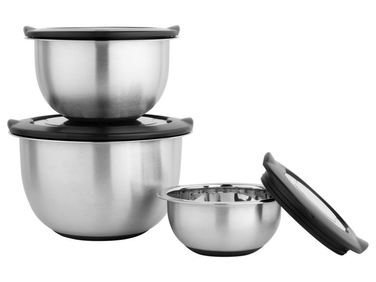 LIVARNO home Edelstahl-Rührschüssel-Set, 5- / 3-teilig Blitzverkäufe