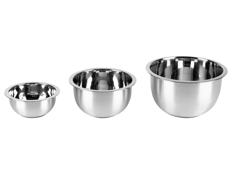 LIVARNO home Edelstahl-Rührschüssel-Set, 5- / 3-teilig Blitzverkäufe