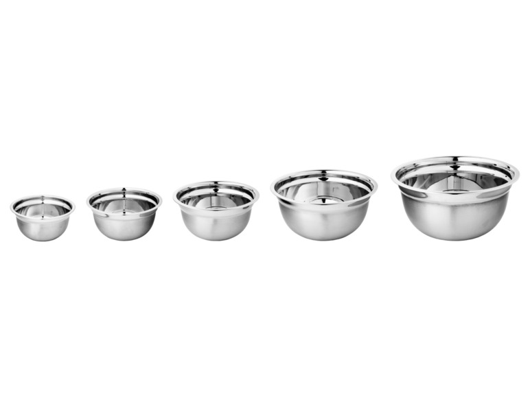 LIVARNO home Edelstahl-Rührschüssel-Set, 5- / 3-teilig Blitzverkäufe