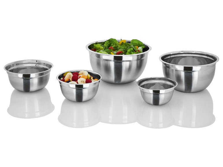 LIVARNO home Edelstahl-Rührschüssel-Set, 5- / 3-teilig Blitzverkäufe