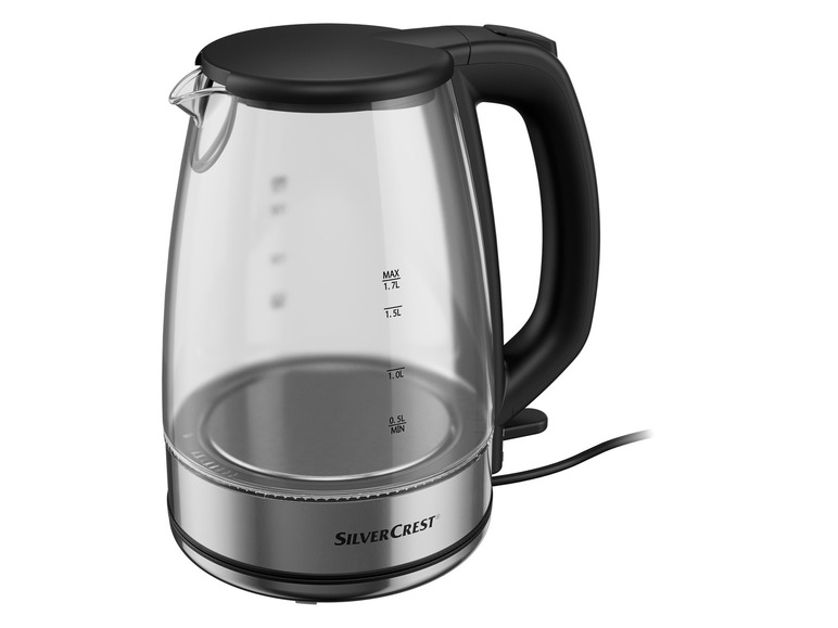 SILVERCREST® KITCHEN TOOLS Glas-Wasserkocher »SWGF 3000 C2«, mit LED-Farbwechsel, 1,7 l Sonderangebot