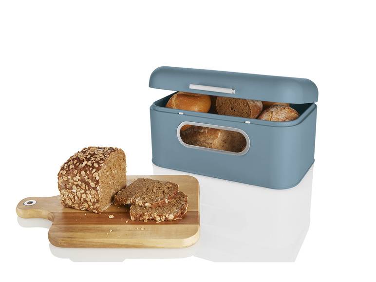ERNESTO® Brotkasten, mit Sichtfenster, aus Metall Lagerräumung