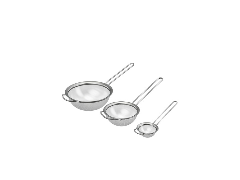 ERNESTO® Edelstahl-Küchensieb-Set, 3 Stück Blitzangebot
