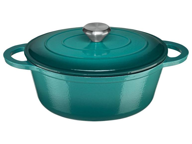ERNESTO® Gusseisen-Bräter, oval Ø 25 cm Kostenlose Rückgabe