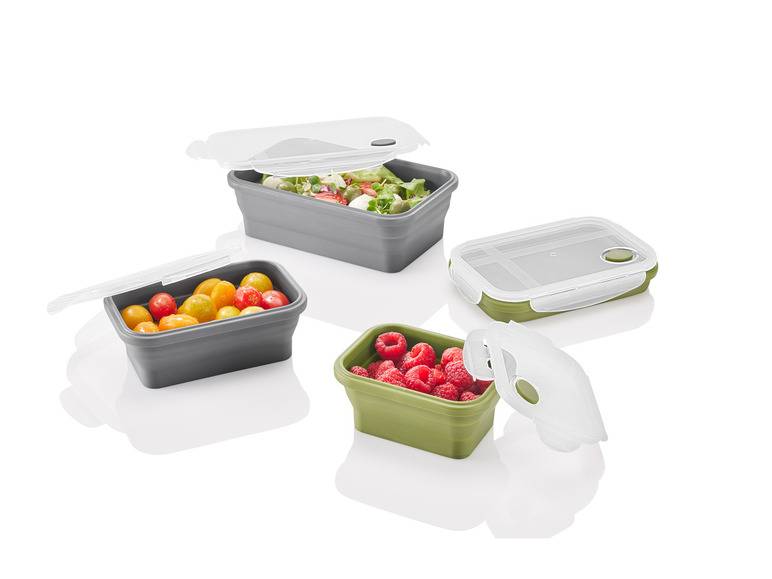 ERNESTO® Frischhaltedosen-Set, platzsparend faltbar Bis zu 65% Rabatt