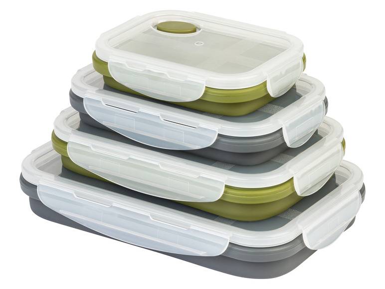 ERNESTO® Frischhaltedosen-Set, platzsparend faltbar Bis zu 65% Rabatt