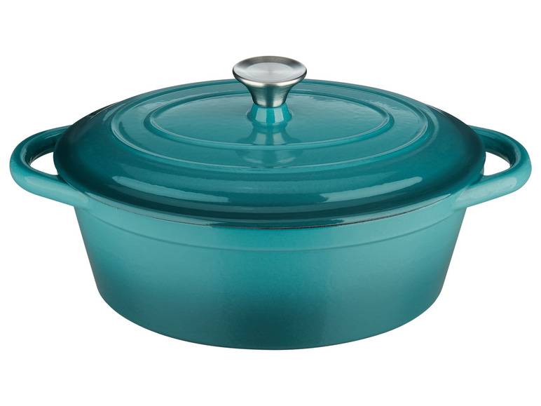 ERNESTO® Gusseisen-Bräter, Oval Ø 29 cm Riesige Rabatte