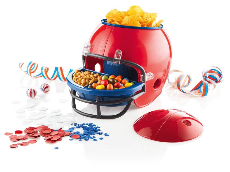 ERNESTO® Snackhelm, Football-Helm-Optik, herausnehmbare Behälter Fabrikladen