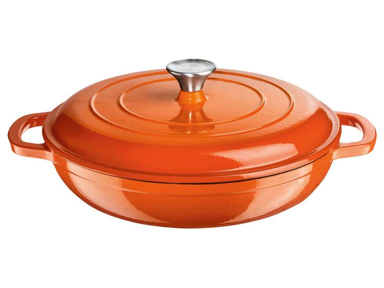 ERNESTO® Gusseisen-Servierpfanne, Ø 30 cm, mit Drop-System 2025