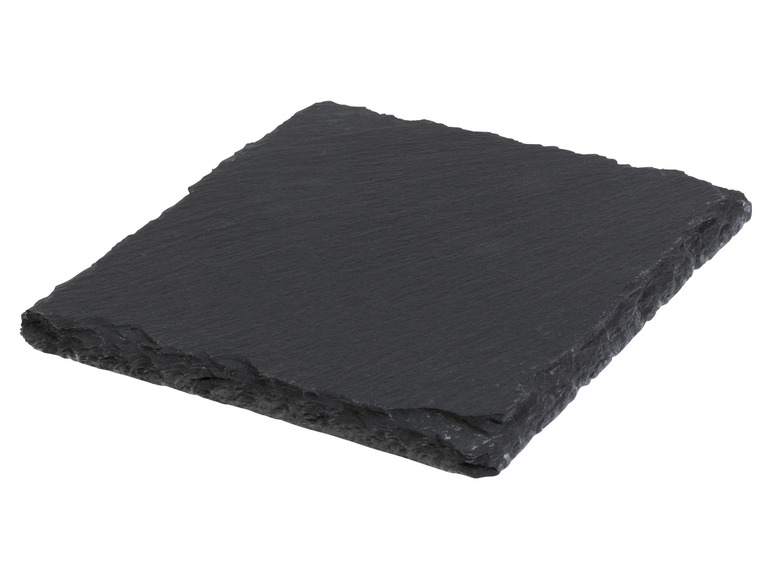 LIVARNO home Schiefer-Servierplatten / Schiefer-Untersetzer, mit Antirutsch-Füßen Fabrikpreis
