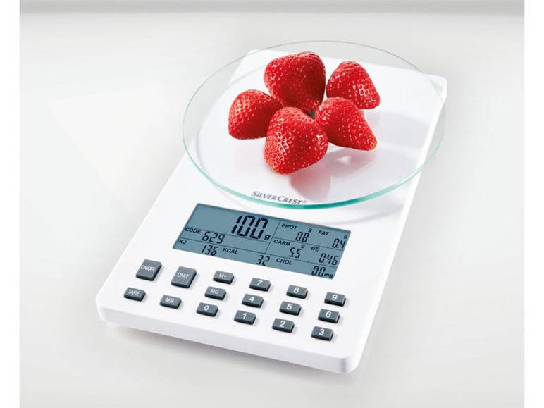 SILVERCREST® KITCHEN TOOLS Nährwert-Analysewaage fit »SNAW 1000 D2« Begrenztes Angebot
