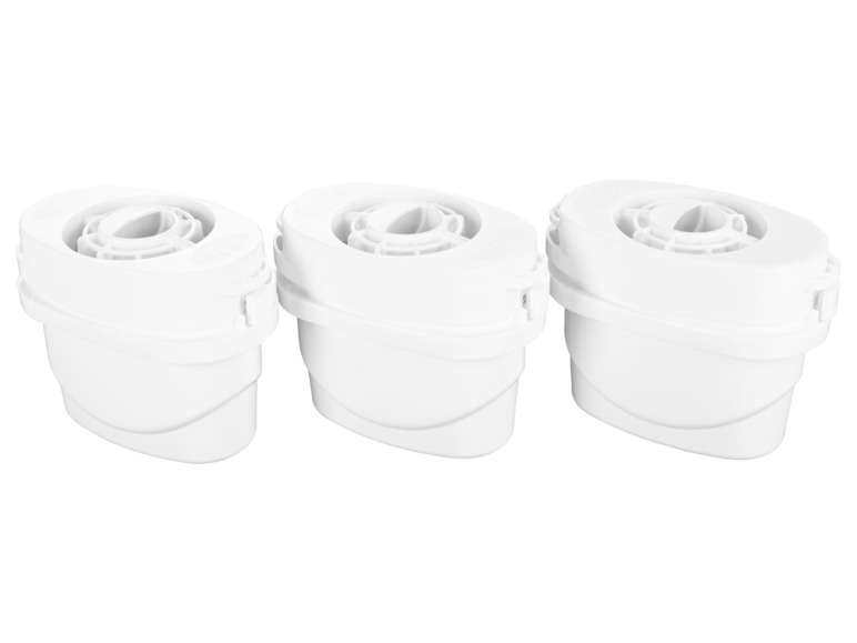 LIVARNO home Wasserfilter-Kartuschen, 3 Stück inkl. Adapter für Brita-Wasserkaraffen Jubiläumsangebot