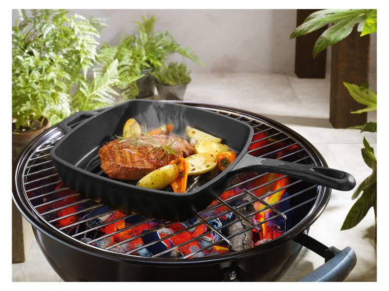 GRILLMEISTER Bratpfanne, aus Gusseisen Riesige Ersparnisse