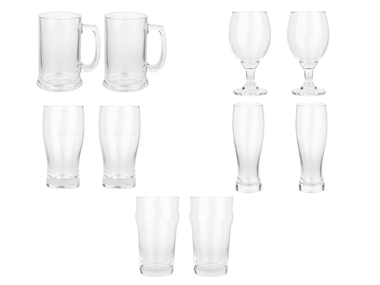 ERNESTO® Biergläsersets, 2 Stück, spülmaschienengeeignet Letzte 2 Tage