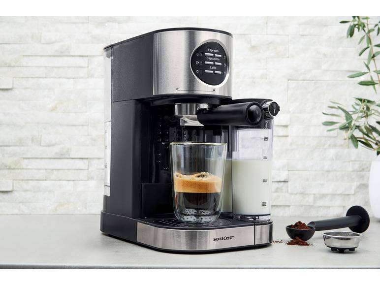 SILVERCREST® KITCHEN TOOLS Espressomaschine mit Milchaufschäumer »SEMM 1470 A2« Online