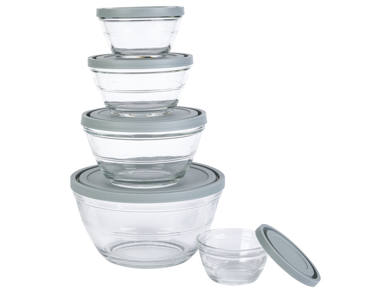LIVARNO home Glasschüssel-Set, 5 Stück Exklusivangebot