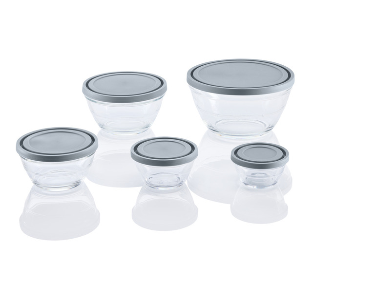 LIVARNO home Glasschüssel-Set, 5 Stück Exklusivangebot