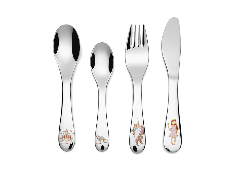 ERNESTO® Kinderbesteck-Set, 4-teilig, hochglanzpoliert Tägliche Deals