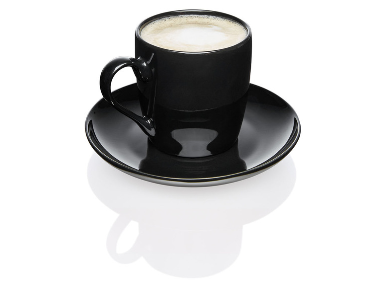 ERNESTO® 2er Set Tassen mit Untertasse, aus hochwertigem Porzellan Clearance-Verkauf
