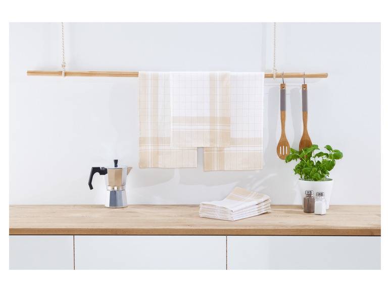 LIVARNO home Geschirrtücher, 8 Stück, 50 x 70 cm Begrenzt auf 3 Tage