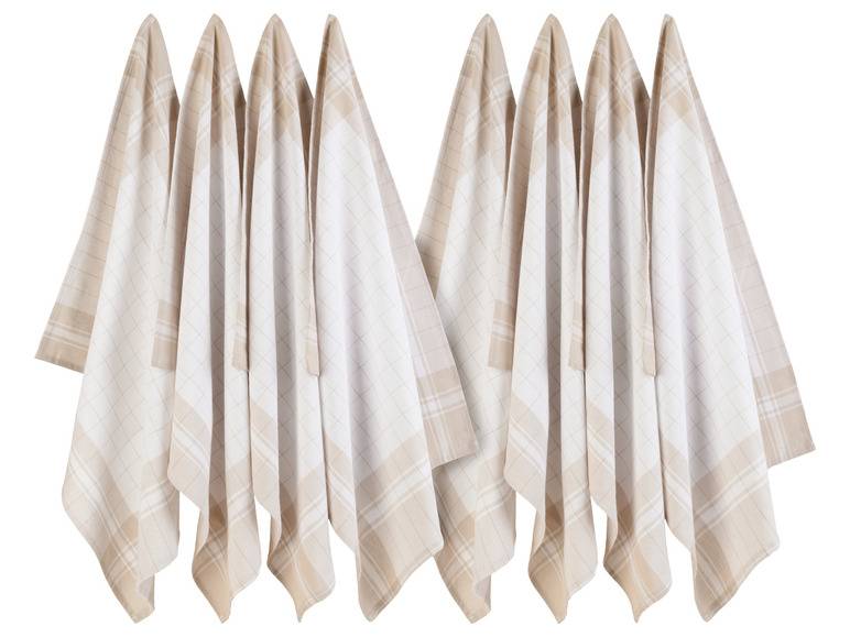 LIVARNO home Geschirrtücher, 8 Stück, 50 x 70 cm Begrenzt auf 3 Tage