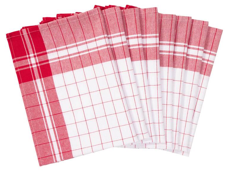 LIVARNO home Geschirrtücher, 8 Stück, 50 x 70 cm Begrenzt auf 3 Tage