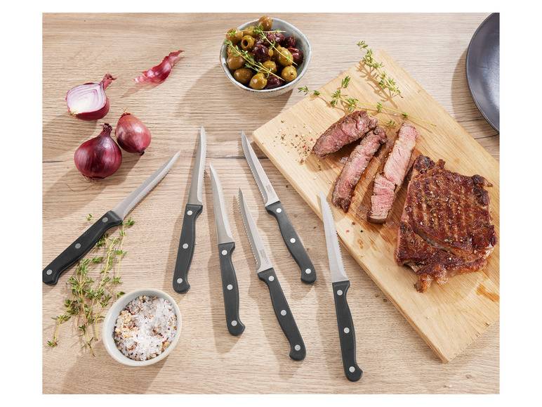 ERNESTO® Steakmesser Set, Mit Wellenschliff Black Friday Preise