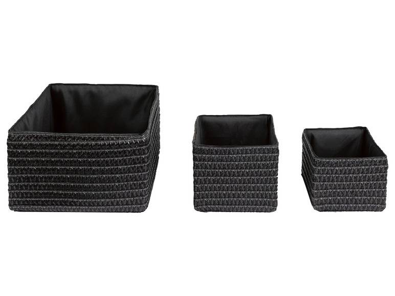 LIVARNO home Aufbewahrungskorb-Set, 3 Stück Verkauf