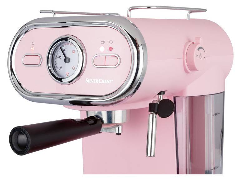 SILVERCREST® KITCHEN TOOLS Espressomaschine/Siebträger Pastell rosa SEM 1100 D3 Fabrik Onlineshop