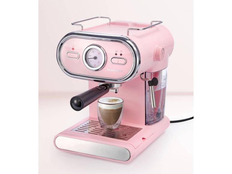 SILVERCREST® KITCHEN TOOLS Espressomaschine/Siebträger Pastell rosa SEM 1100 D3 Fabrik Onlineshop