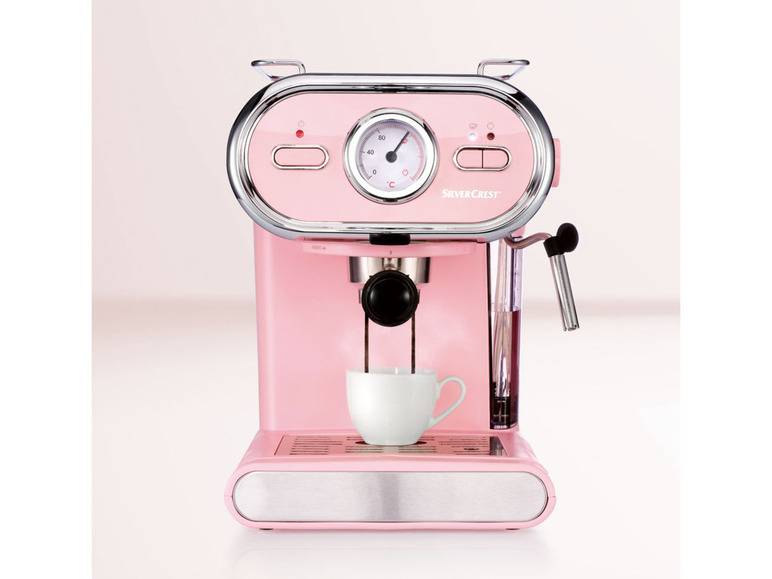 SILVERCREST® KITCHEN TOOLS Espressomaschine/Siebträger Pastell rosa SEM 1100 D3 Fabrik Onlineshop