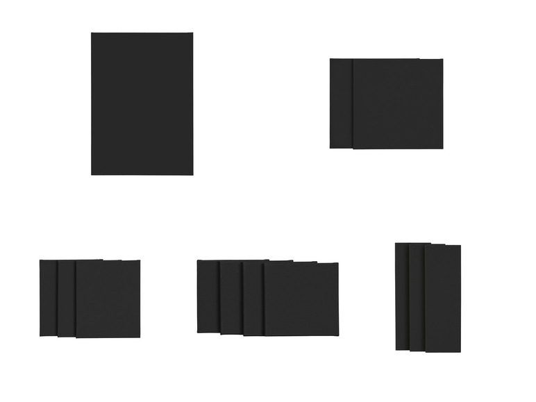 crelando® Leinwand / Leinwand-Set, schwarz vorgrundiert, aus Baumwolle Heißer Verkauf