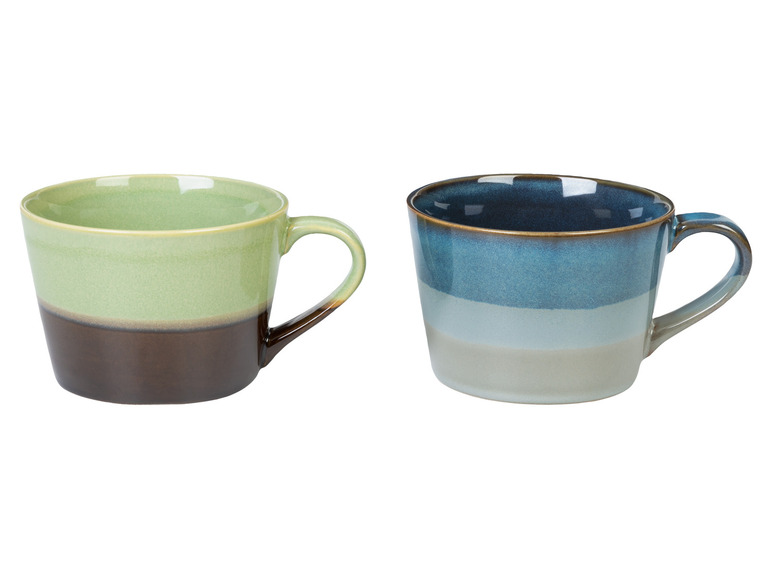 LIVARNO home Kaffeetassen Set / Kaffeekanne, aus glasiertem Steingut Zeitlich begrenztes Angebot