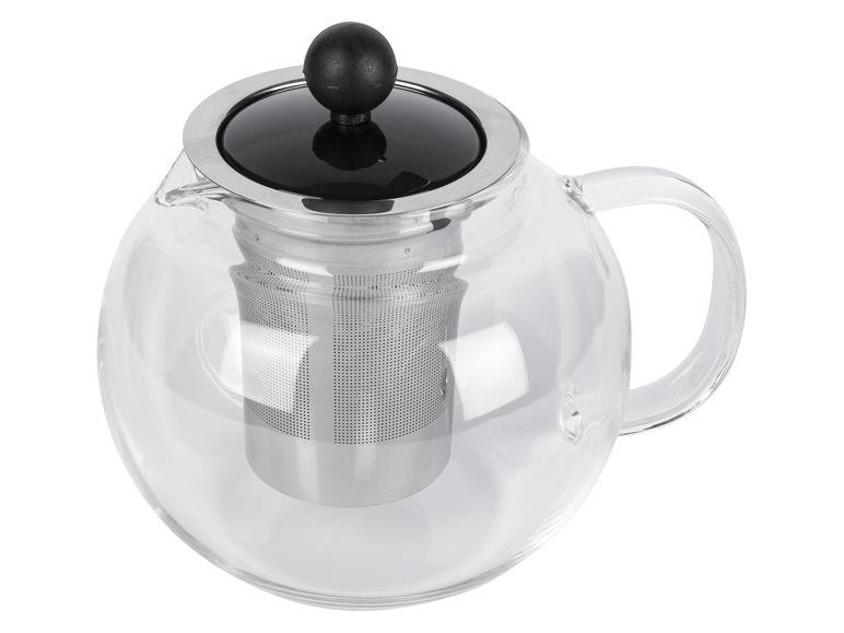ERNESTO® Glas-Teekanne /-Kaffeebereiter, besonders leicht Räumungsverkauf