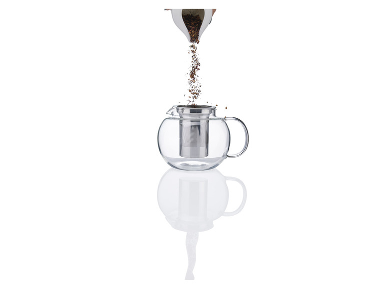 ERNESTO® Glas-Teekanne /-Kaffeebereiter, besonders leicht Räumungsverkauf