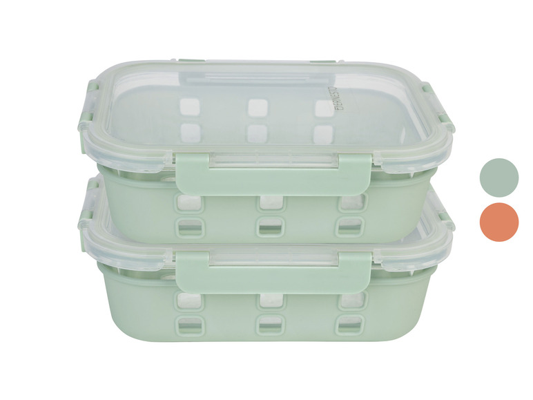 ERNESTO® Glas-Frischhaltedosen-Set, 2 Stück Kauf eins, bekomm eins gratis