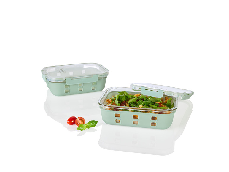 ERNESTO® Glas-Frischhaltedosen-Set, 2 Stück Kauf eins, bekomm eins gratis