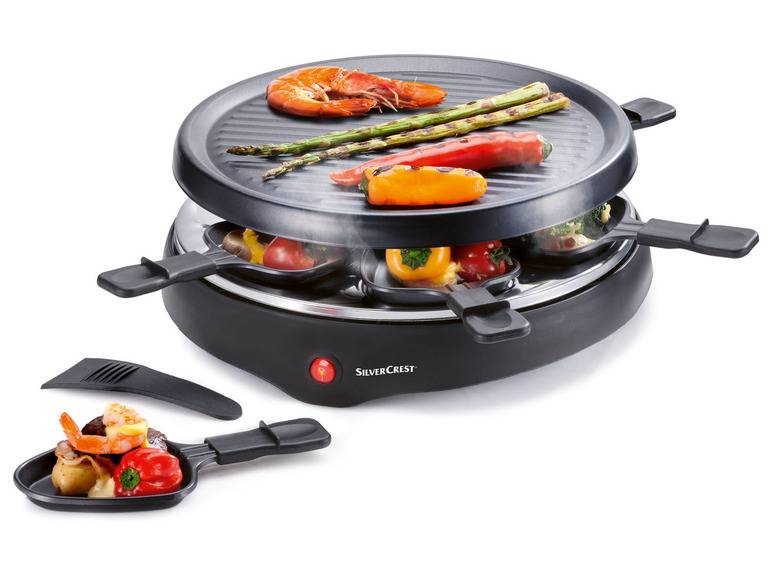 SILVERCREST® KITCHEN TOOLS Raclette-Grill, 800 W, Ø 29 cm Begrenzte Freigabe