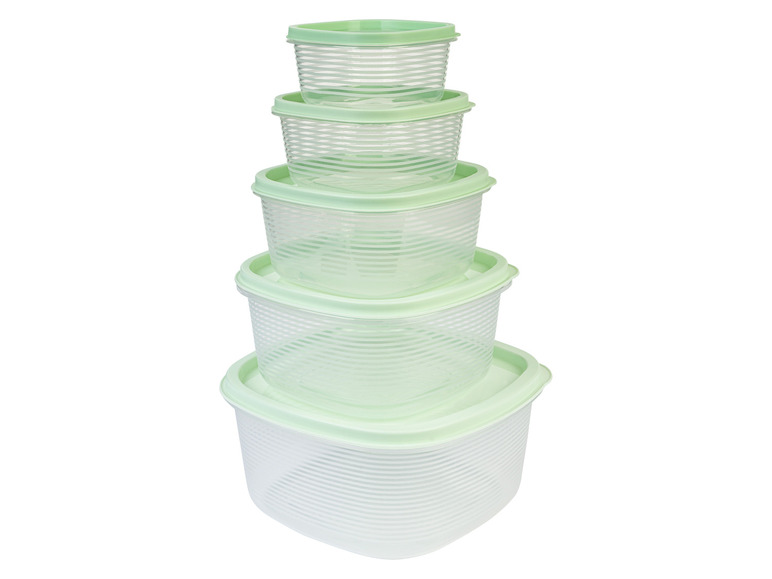 ERNESTO® Vorratsdosen-Set, 5-teilig, stapelbar Speichern exportieren