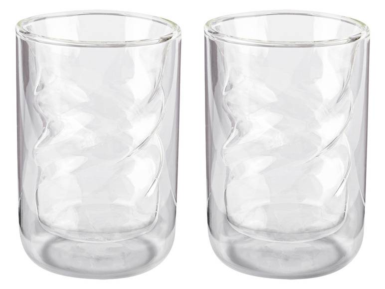 ERNESTO® Doppelwandige Gläser, 2 Stück, aus Borosilikatglas zollfrei