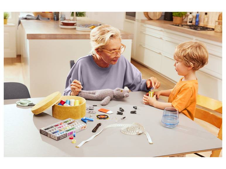 crelando® Syngarn-Allesnäher-Set, 48-teilig 50% Rabatt für begrenzte Zeit