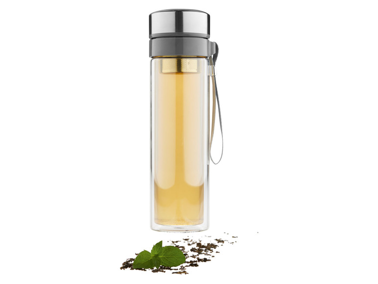 ERNESTO® Trinkflasche mit Zitruspresse/ Trinkflasche mit Infuser Räumungsverkauf