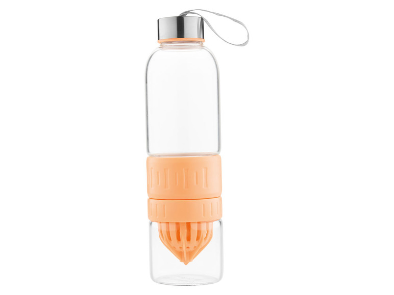ERNESTO® Trinkflasche mit Zitruspresse/ Trinkflasche mit Infuser Räumungsverkauf