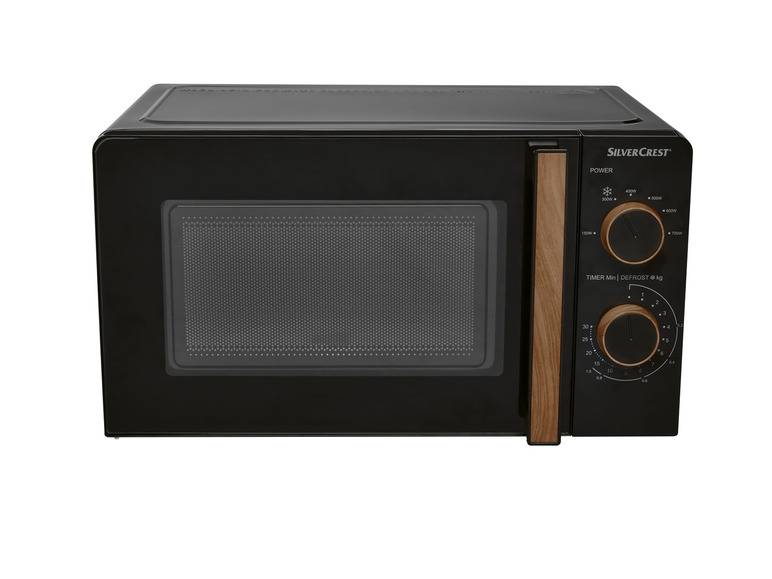 SILVERCREST® KITCHEN TOOLS Mikrowelle SMWH 700 B2, schwarz, Holzdesign Speichern exportieren