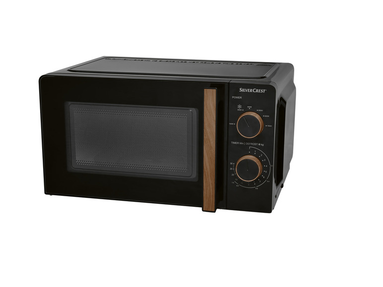 SILVERCREST® KITCHEN TOOLS Mikrowelle SMWH 700 B2, schwarz, Holzdesign Speichern exportieren